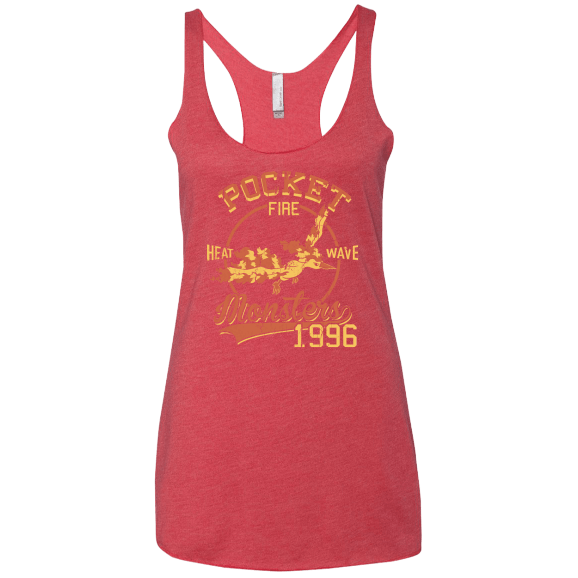 T-Shirts Vintage Red / X-Small Heat wave Women's Triblend Racerback Tank