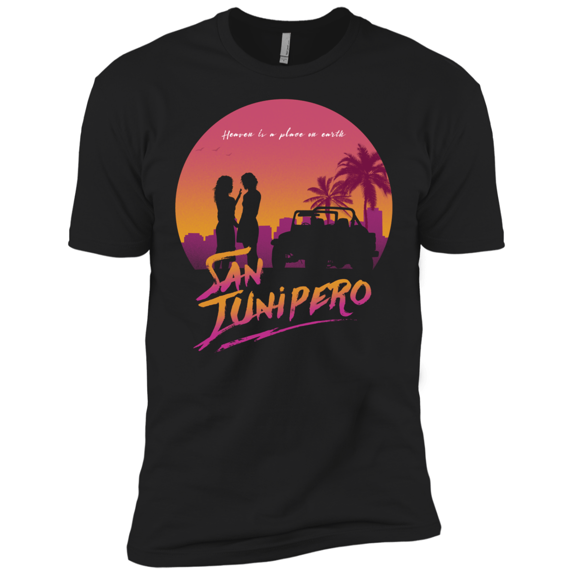 T-Shirts Black / X-Small Heaven is a place on Earth Men's Premium T-Shirt