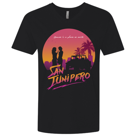T-Shirts Black / X-Small Heaven is a place on Earth Men's Premium V-Neck