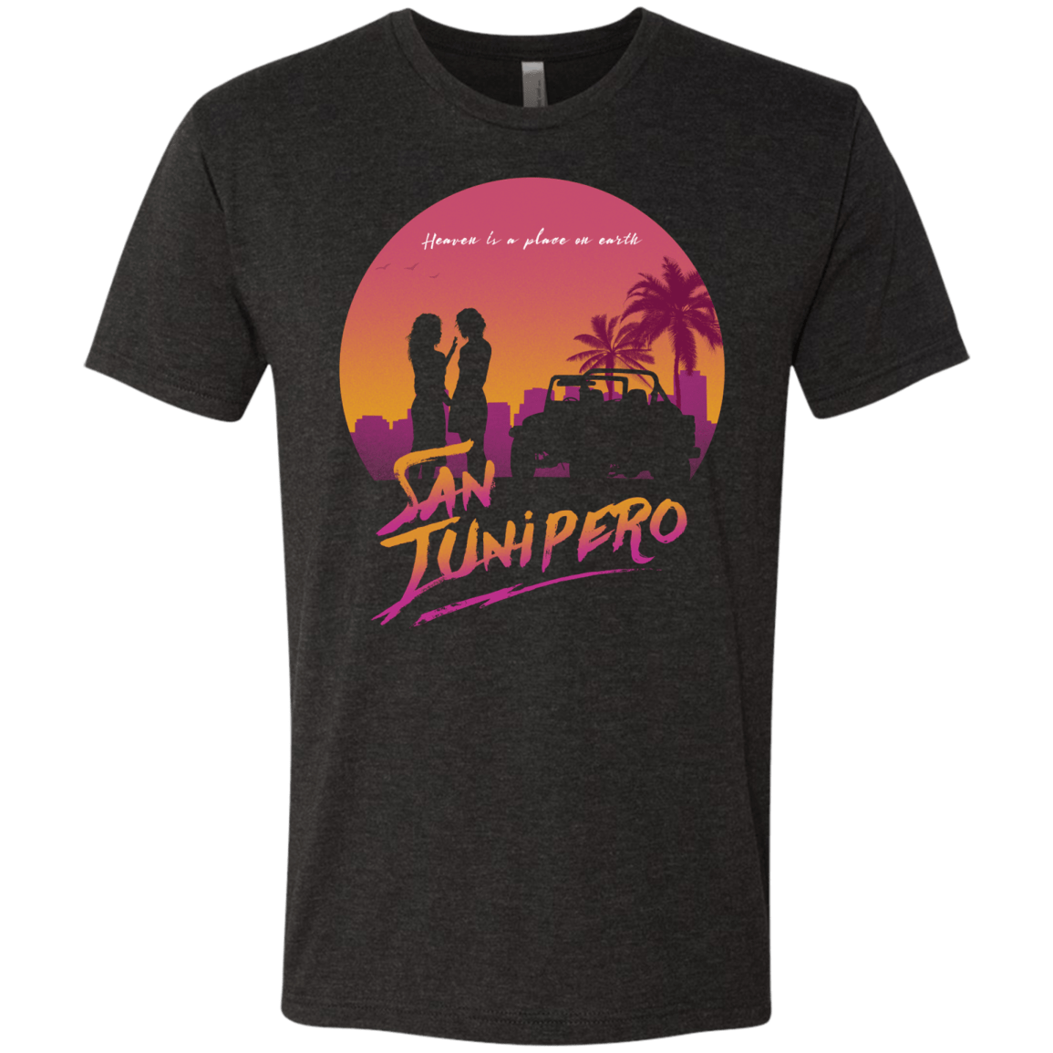 T-Shirts Vintage Black / Small Heaven is a place on Earth Men's Triblend T-Shirt