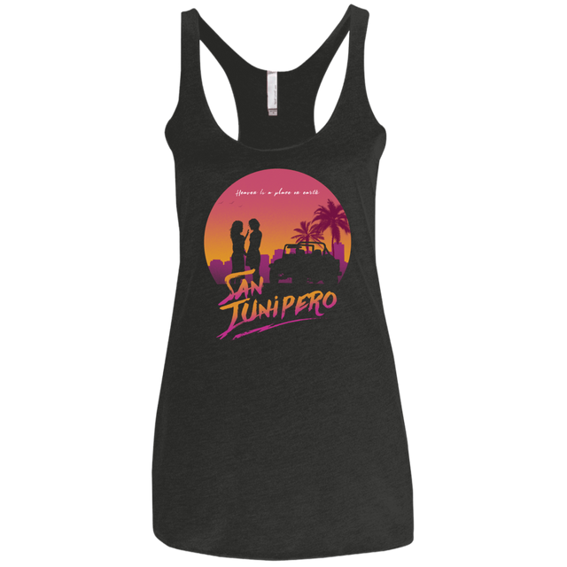 T-Shirts Vintage Black / X-Small Heaven is a place on Earth Women's Triblend Racerback Tank