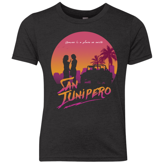 T-Shirts Vintage Black / YXS Heaven is a place on Earth Youth Triblend T-Shirt