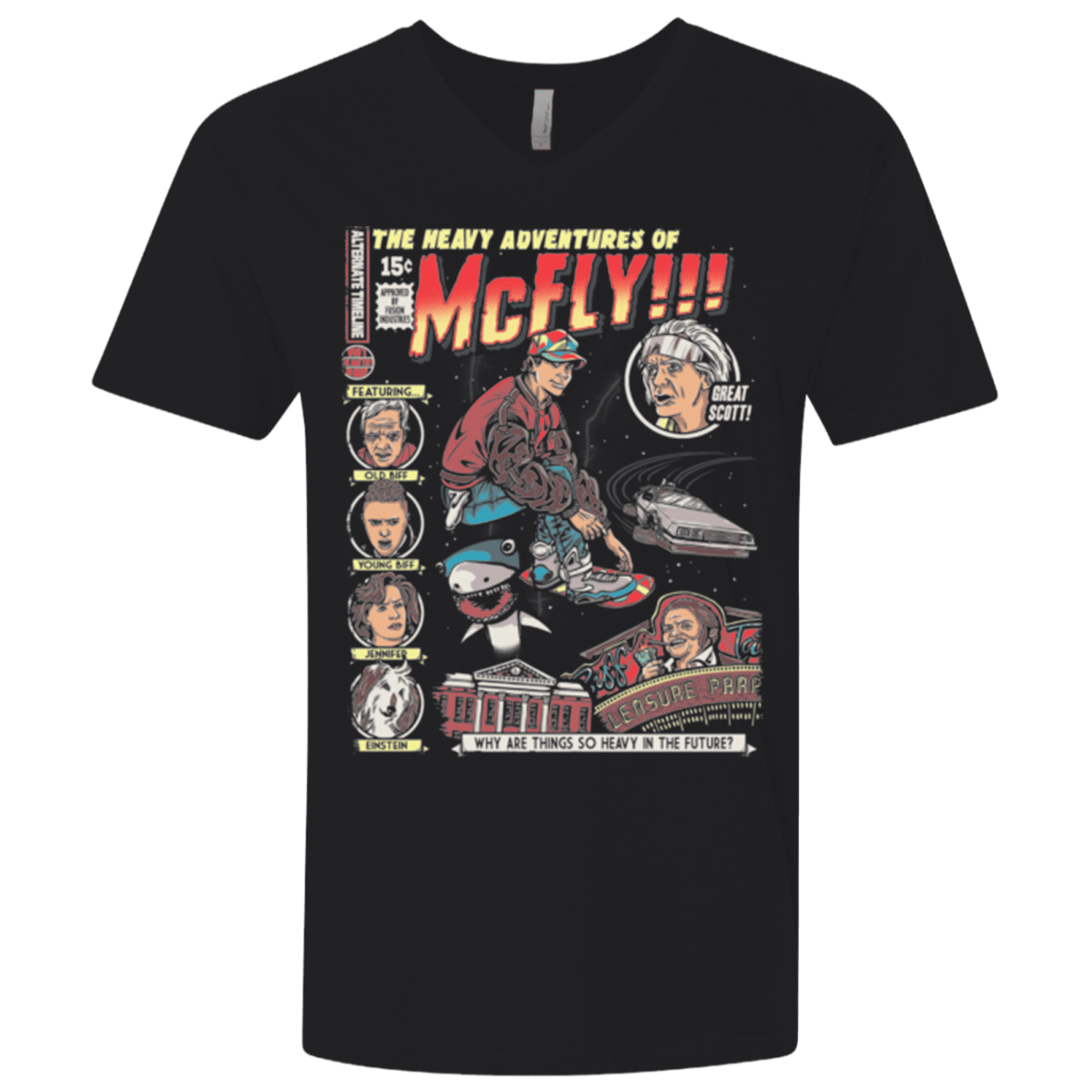 T-Shirts Black / X-Small Heavy Adventures Men's Premium V-Neck