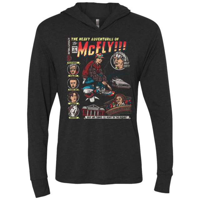 T-Shirts Vintage Black / X-Small Heavy Adventures Triblend Long Sleeve Hoodie Tee