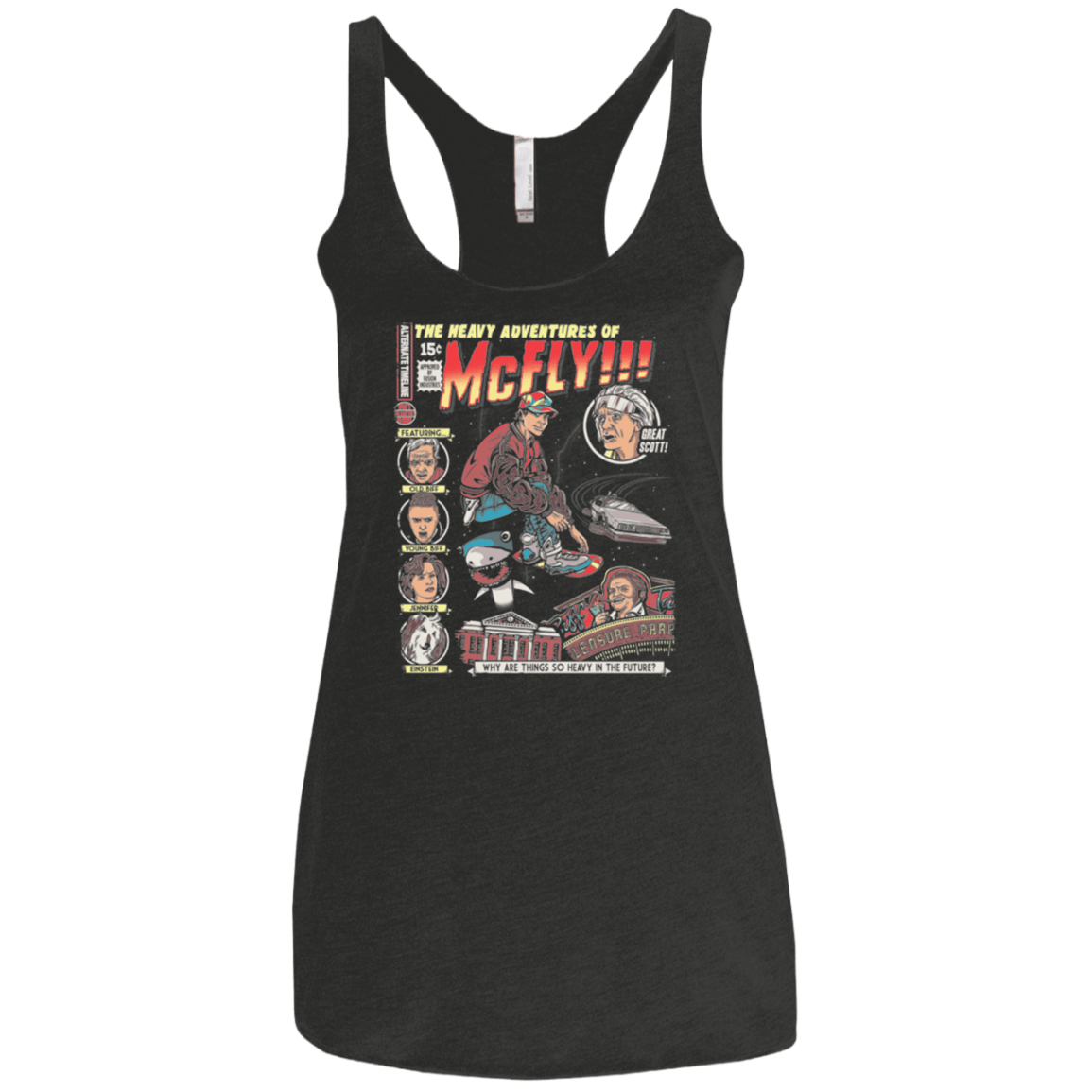 T-Shirts Vintage Black / X-Small Heavy Adventures Women's Triblend Racerback Tank