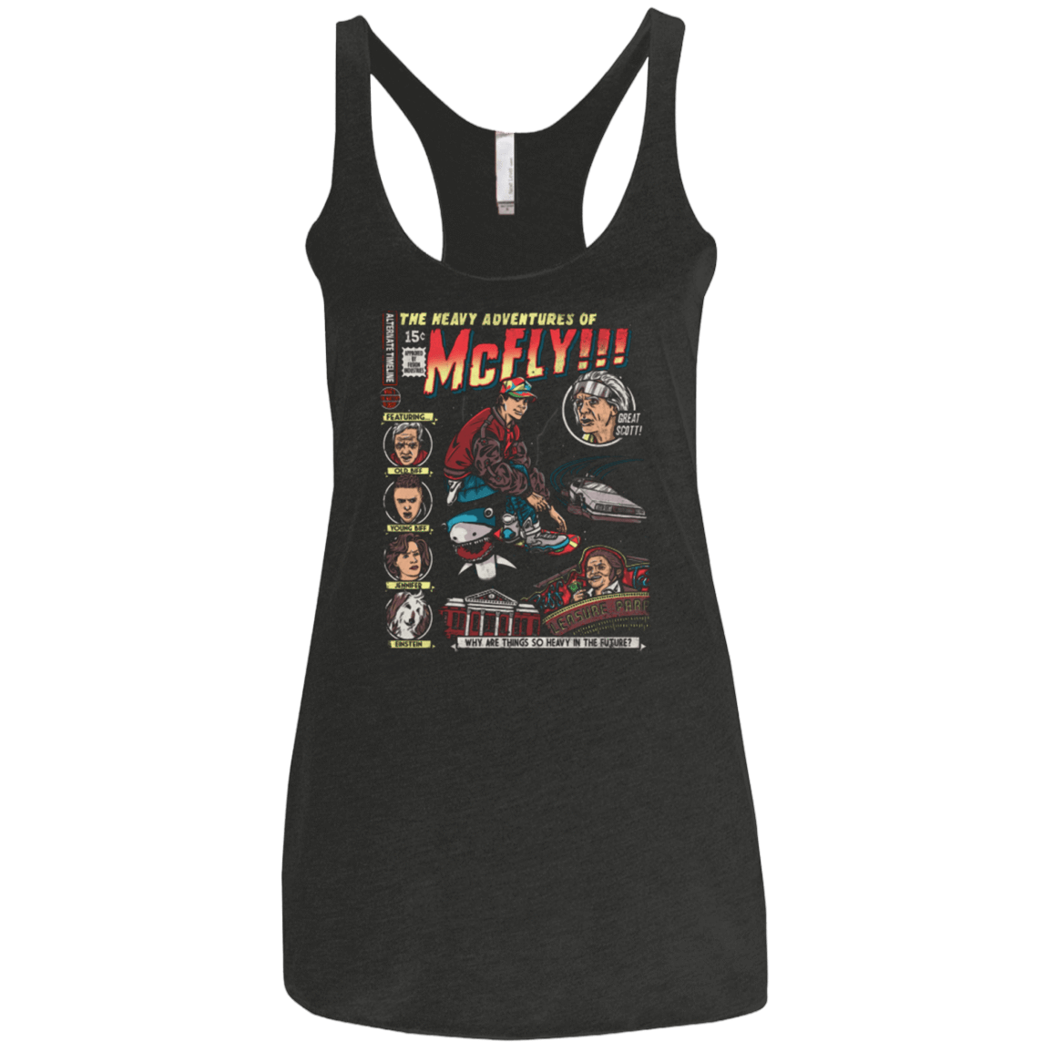 T-Shirts Vintage Black / X-Small Heavy Adventures Women's Triblend Racerback Tank