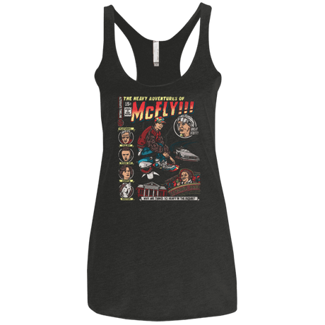 T-Shirts Vintage Black / X-Small Heavy Adventures Women's Triblend Racerback Tank