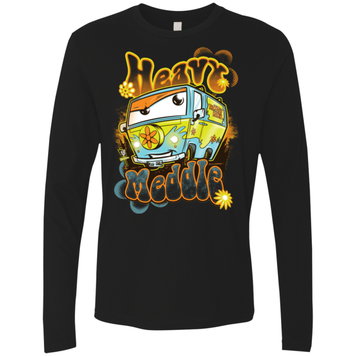T-Shirts Black / Small Heavy Meddle Men's Premium Long Sleeve