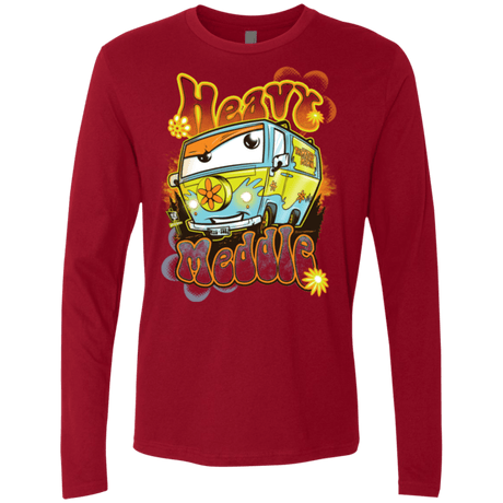 T-Shirts Cardinal / Small Heavy Meddle Men's Premium Long Sleeve