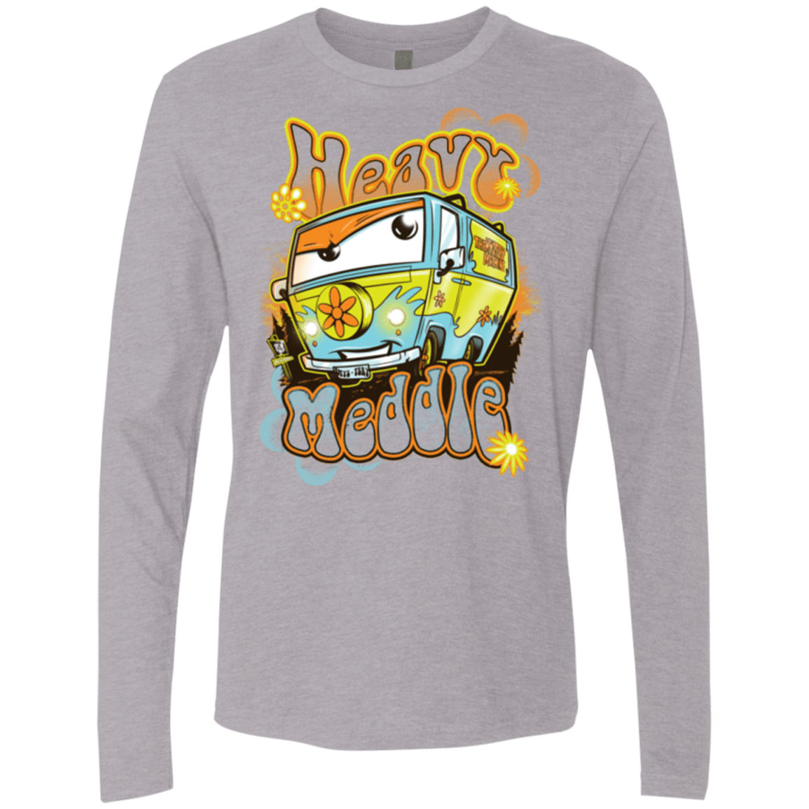 T-Shirts Heather Grey / Small Heavy Meddle Men's Premium Long Sleeve