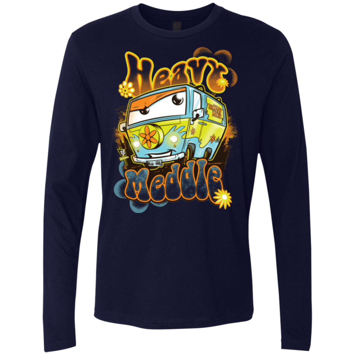 T-Shirts Midnight Navy / Small Heavy Meddle Men's Premium Long Sleeve