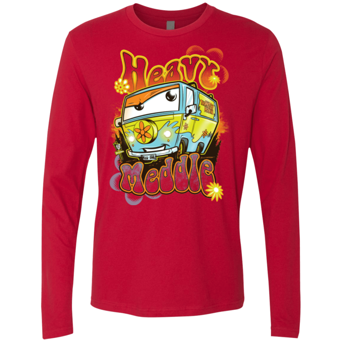 T-Shirts Red / Small Heavy Meddle Men's Premium Long Sleeve