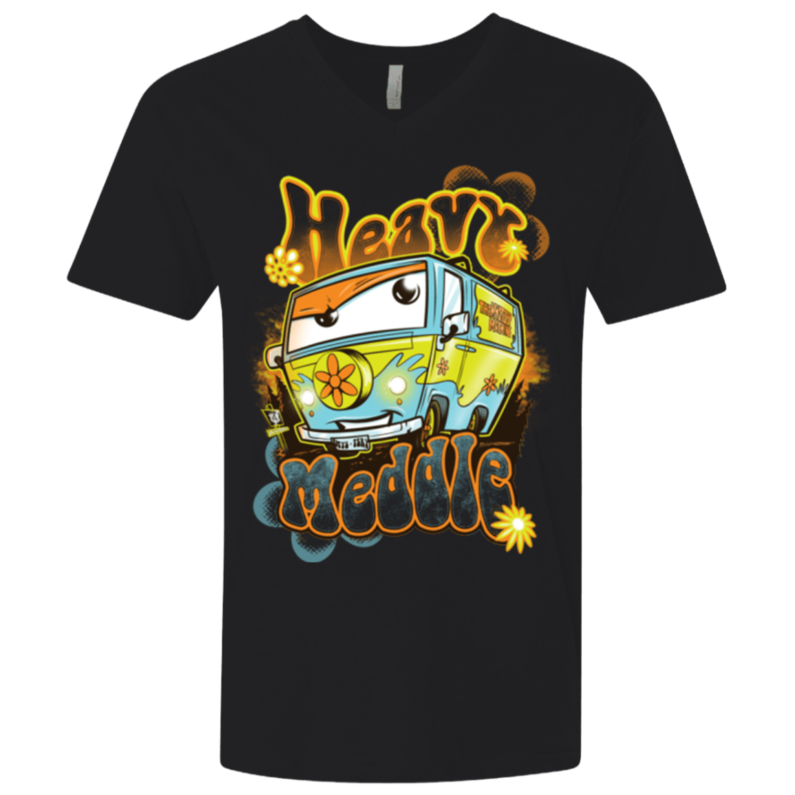 T-Shirts Black / X-Small Heavy Meddle Men's Premium V-Neck