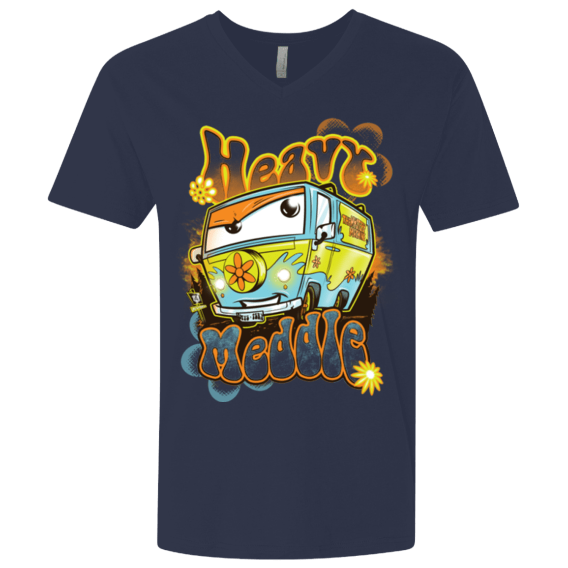 T-Shirts Midnight Navy / X-Small Heavy Meddle Men's Premium V-Neck