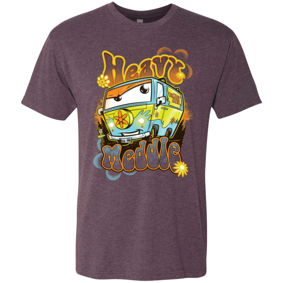 T-Shirts Vintage Purple / Small Heavy Meddle Men's Triblend T-Shirt
