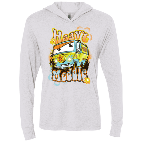 T-Shirts Heather White / X-Small Heavy Meddle Triblend Long Sleeve Hoodie Tee