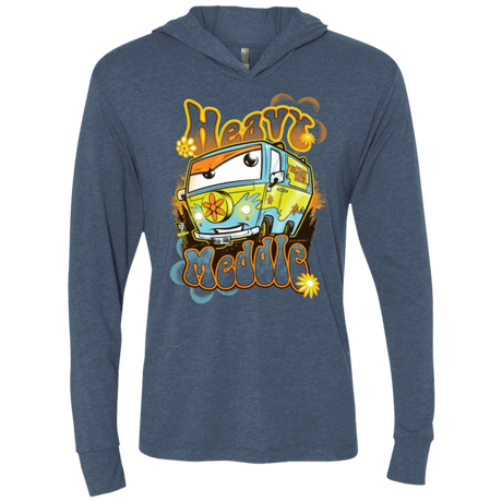 T-Shirts Indigo / X-Small Heavy Meddle Triblend Long Sleeve Hoodie Tee