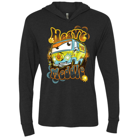 T-Shirts Vintage Black / X-Small Heavy Meddle Triblend Long Sleeve Hoodie Tee