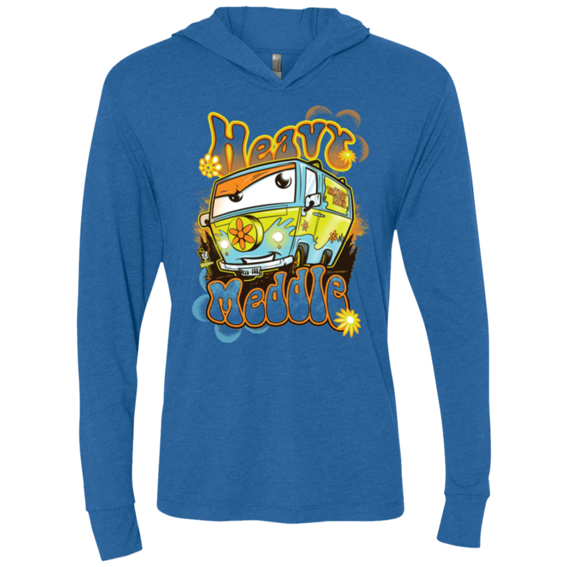 T-Shirts Vintage Royal / X-Small Heavy Meddle Triblend Long Sleeve Hoodie Tee