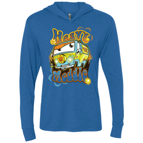 T-Shirts Vintage Royal / X-Small Heavy Meddle Triblend Long Sleeve Hoodie Tee