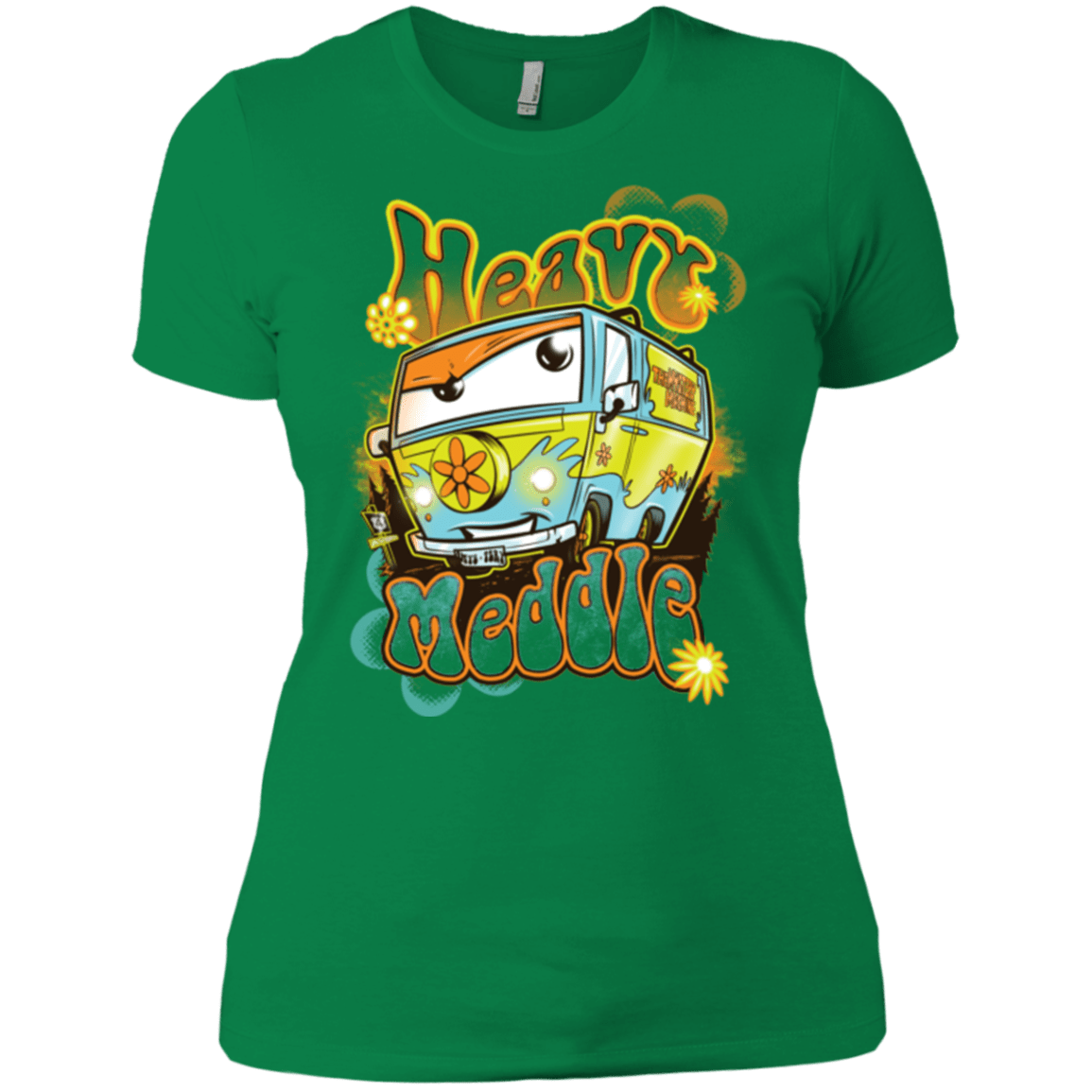 T-Shirts Kelly Green / X-Small Heavy Meddle Women's Premium T-Shirt