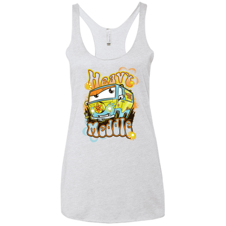 T-Shirts Heather White / X-Small Heavy Meddle Women's Triblend Racerback Tank