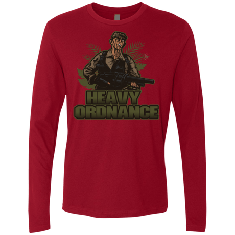 T-Shirts Cardinal / Small Heavy Ordnance Men's Premium Long Sleeve
