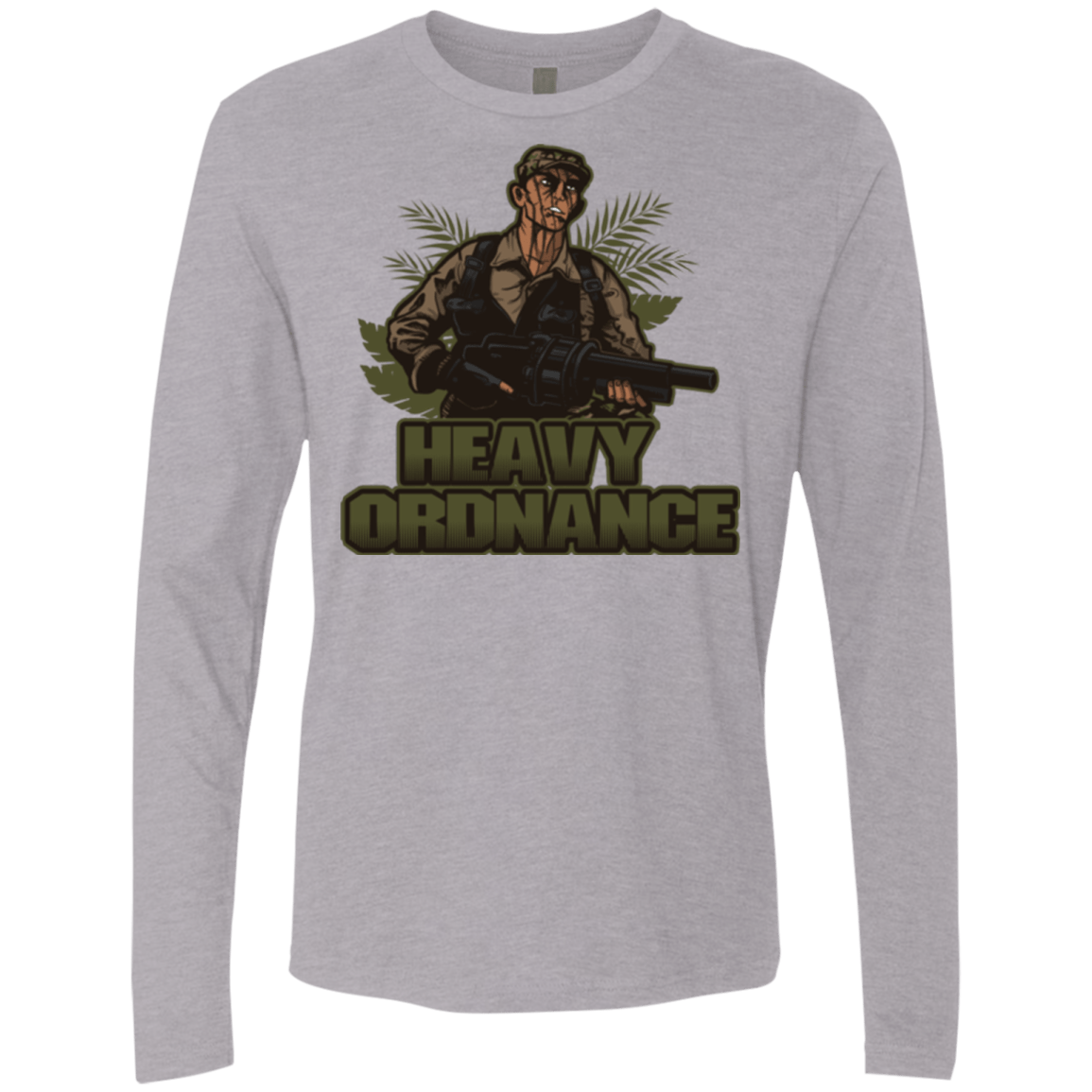 T-Shirts Heather Grey / Small Heavy Ordnance Men's Premium Long Sleeve