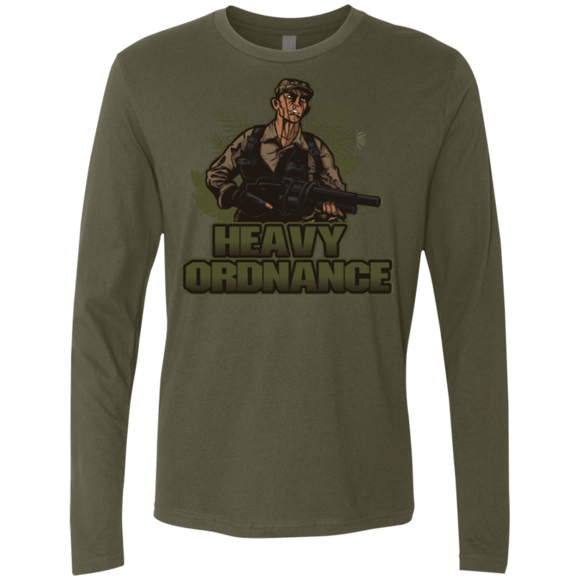 T-Shirts Military Green / Small Heavy Ordnance Men's Premium Long Sleeve