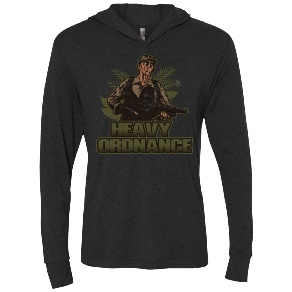 T-Shirts Vintage Black / X-Small Heavy Ordnance Triblend Long Sleeve Hoodie Tee