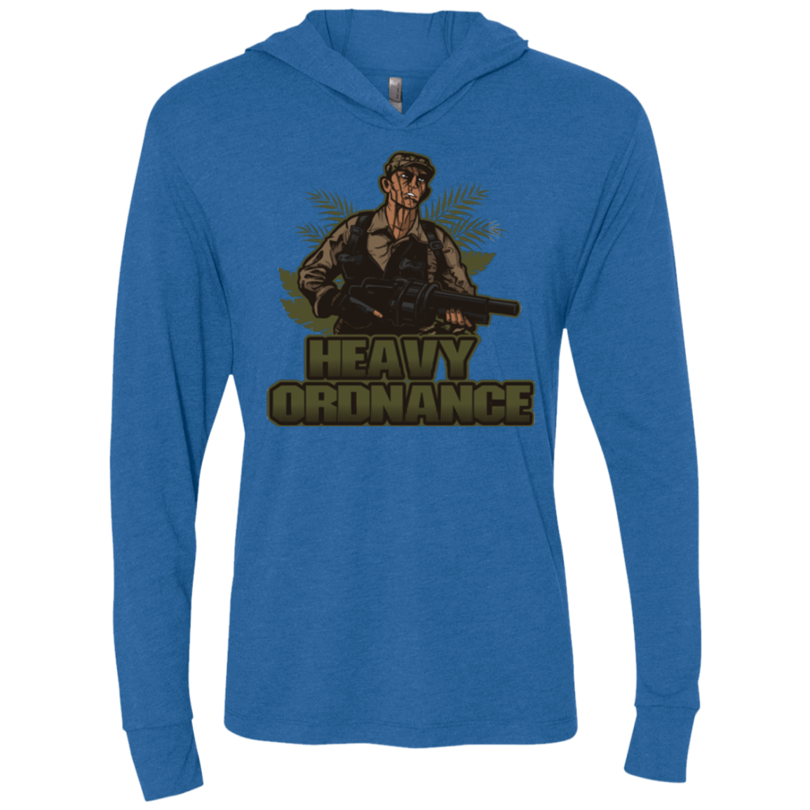 T-Shirts Vintage Royal / X-Small Heavy Ordnance Triblend Long Sleeve Hoodie Tee