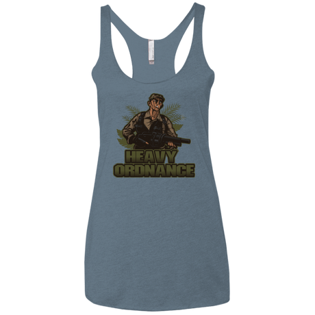 T-Shirts Indigo / X-Small Heavy Ordnance Women's Triblend Racerback Tank