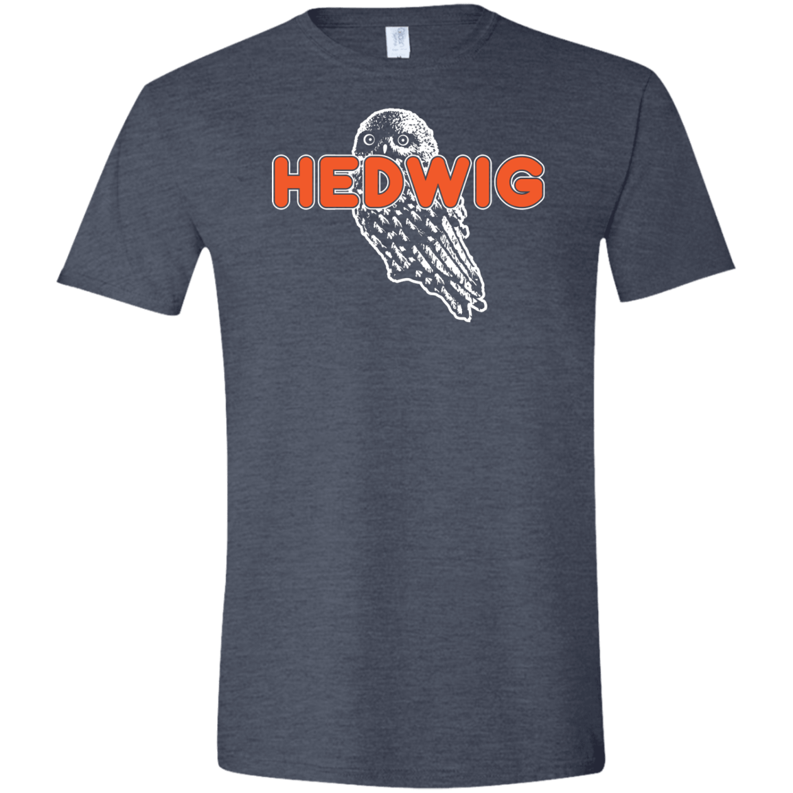 T-Shirts Heather Navy / S Hedwig Men's Semi-Fitted Softstyle