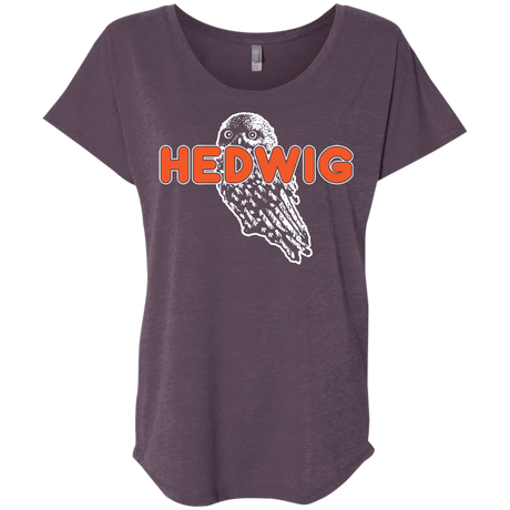 T-Shirts Vintage Purple / X-Small Hedwig Triblend Dolman Sleeve