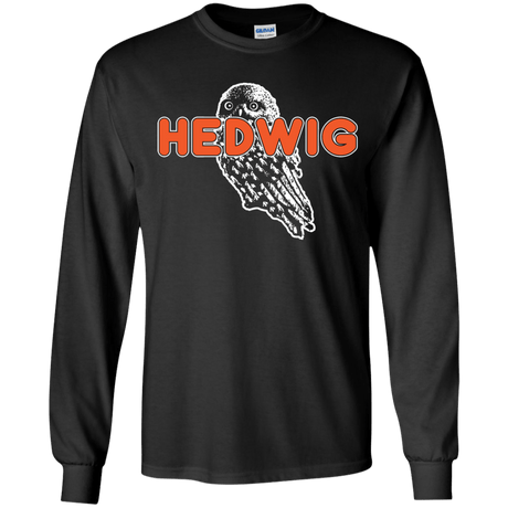 T-Shirts Black / YS Hedwig Youth Long Sleeve T-Shirt
