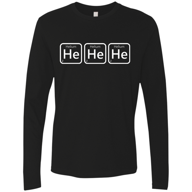 T-Shirts Black / S Hehehe Men's Premium Long Sleeve