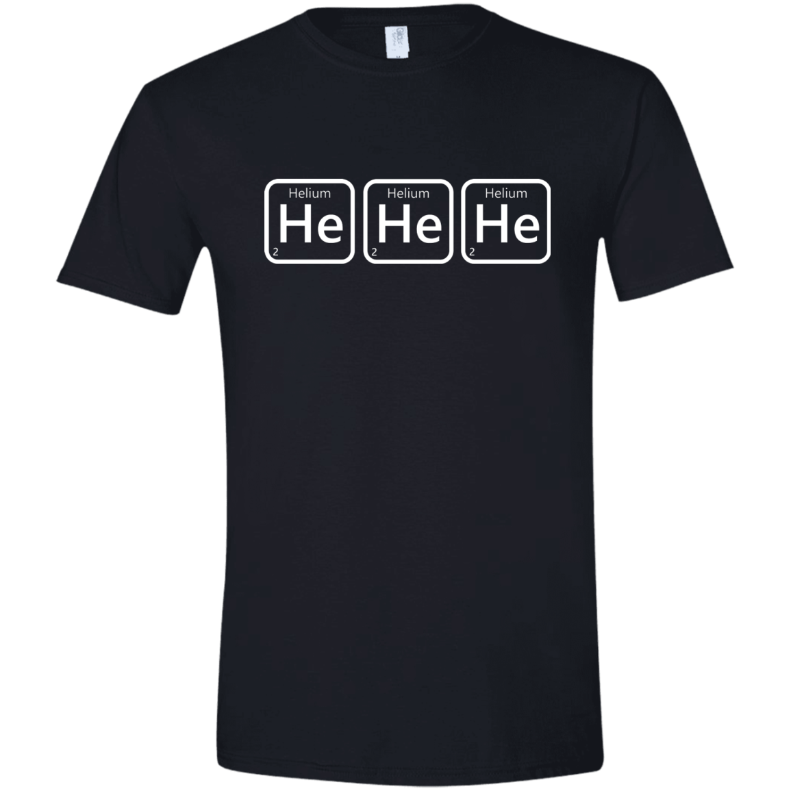 T-Shirts Black / X-Small Hehehe Men's Semi-Fitted Softstyle