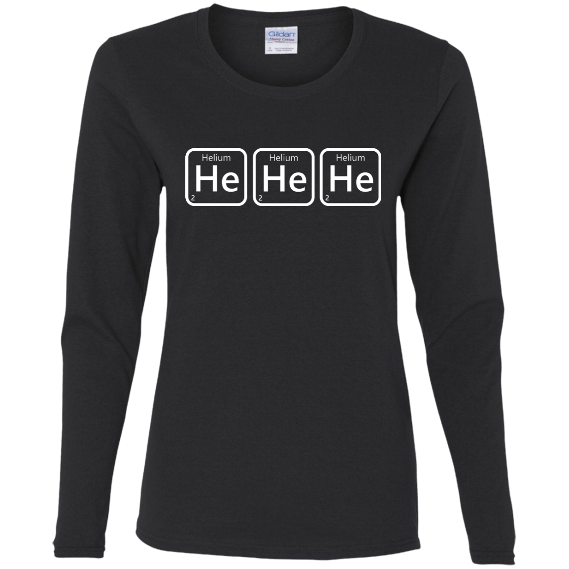 T-Shirts Black / S Hehehe Women's Long Sleeve T-Shirt