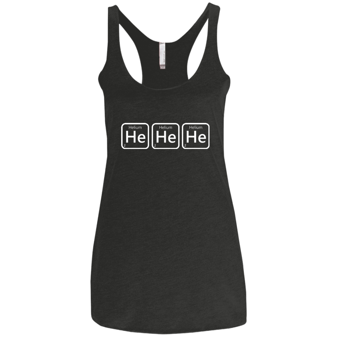 T-Shirts Vintage Black / X-Small Hehehe Women's Triblend Racerback Tank