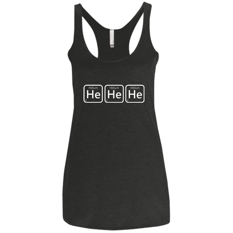 T-Shirts Vintage Black / X-Small Hehehe Women's Triblend Racerback Tank