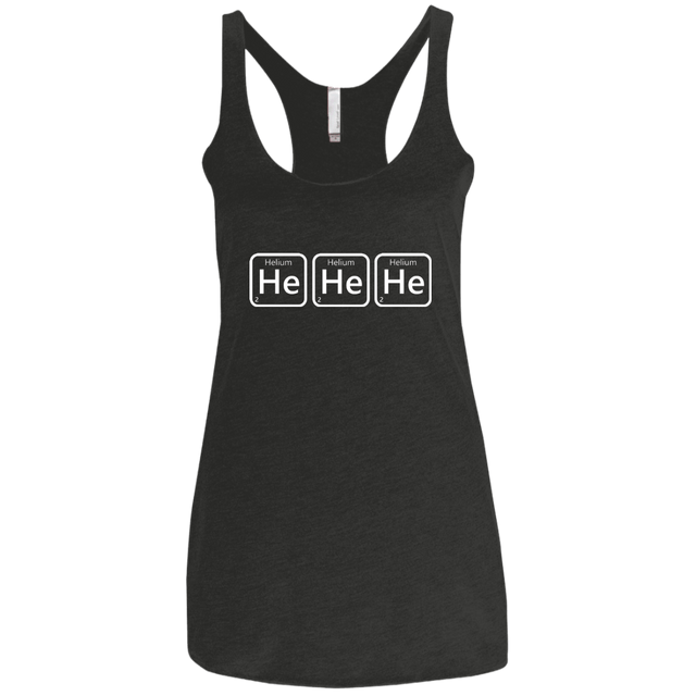 T-Shirts Vintage Black / X-Small Hehehe Women's Triblend Racerback Tank