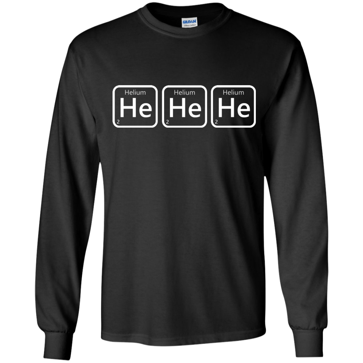 T-Shirts Black / YS Hehehe Youth Long Sleeve T-Shirt