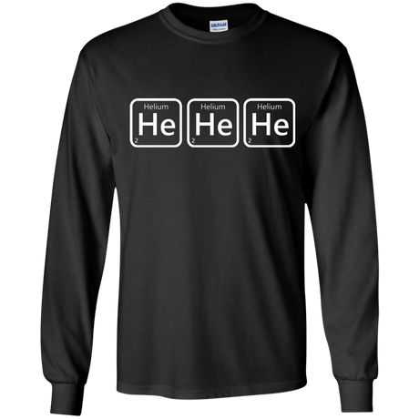 T-Shirts Black / YS Hehehe Youth Long Sleeve T-Shirt