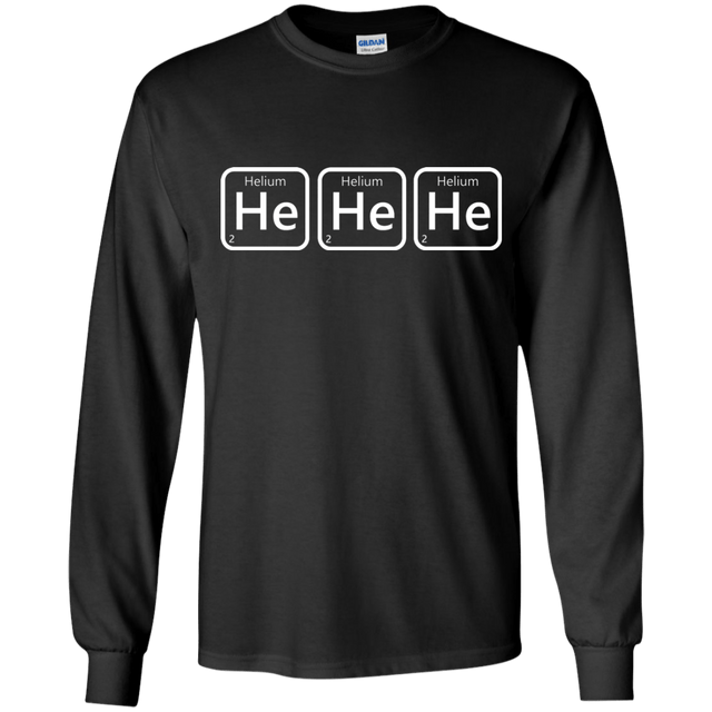 T-Shirts Black / YS Hehehe Youth Long Sleeve T-Shirt