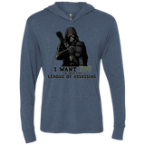 T-Shirts Indigo / X-Small Heir to the Demon Triblend Long Sleeve Hoodie Tee