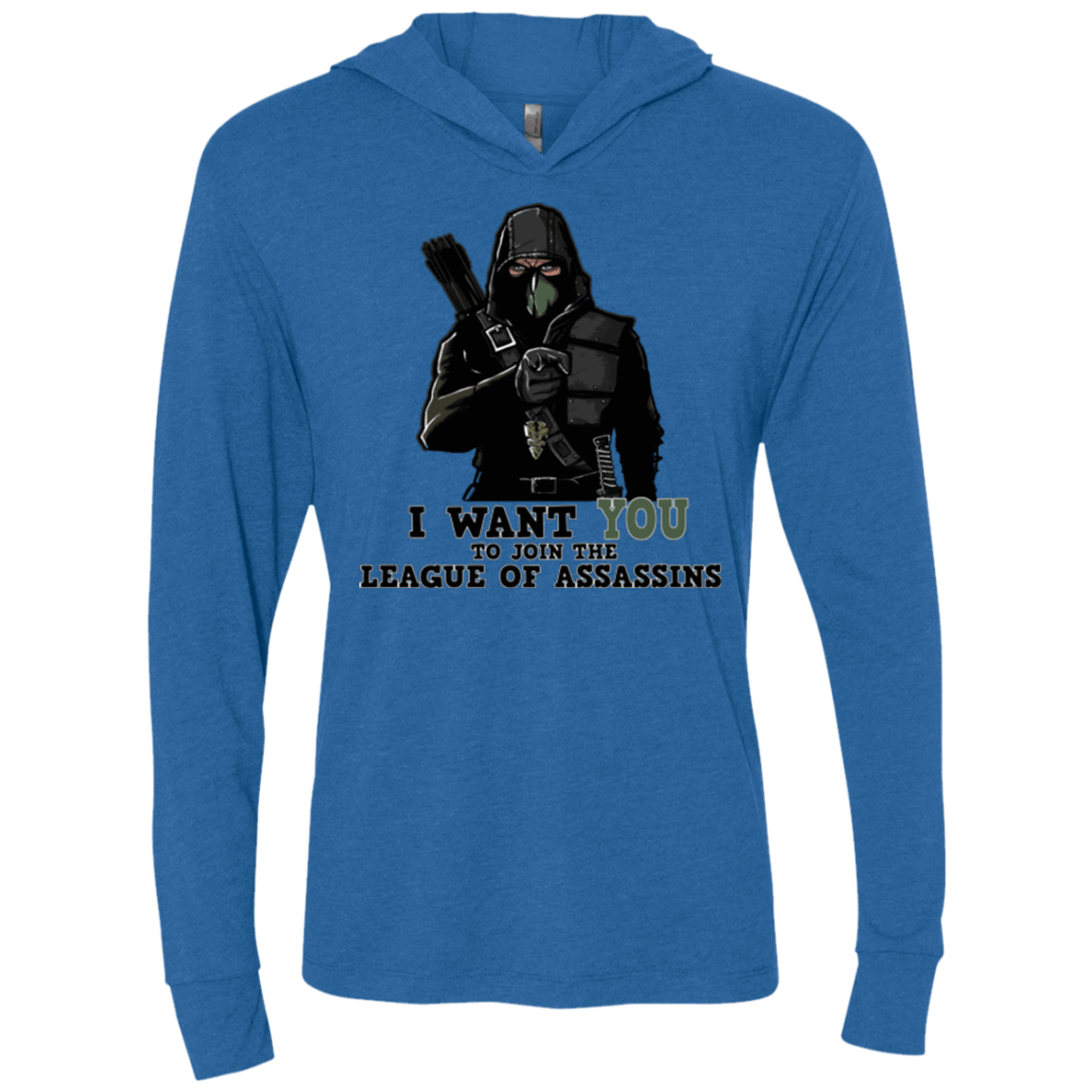 T-Shirts Vintage Royal / X-Small Heir to the Demon Triblend Long Sleeve Hoodie Tee