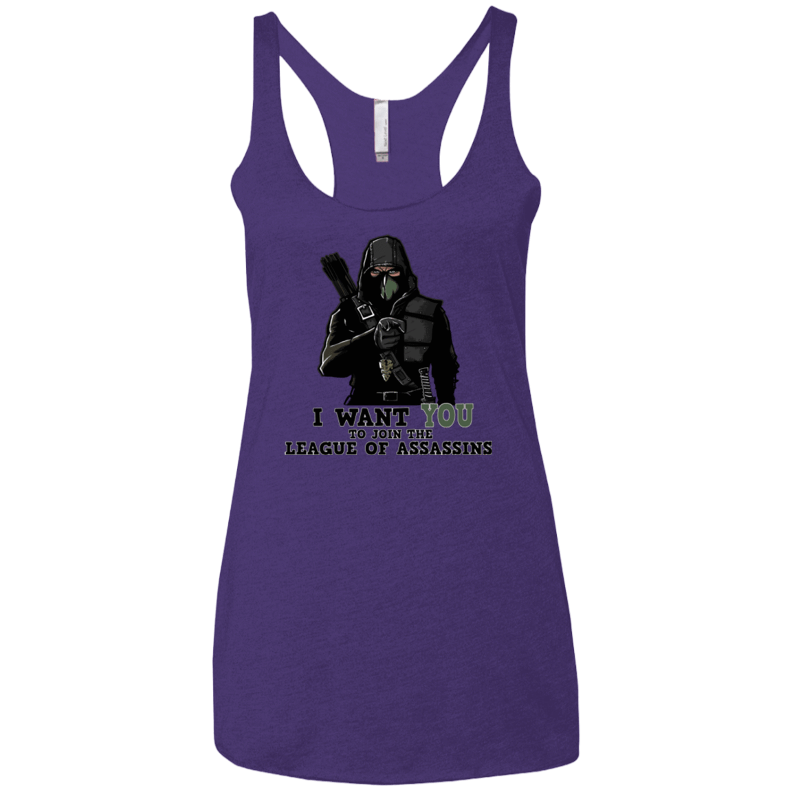 T-Shirts Purple / X-Small Heir to the Demon Women's Triblend Racerback Tank