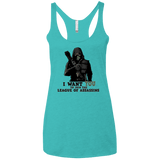 T-Shirts Tahiti Blue / X-Small Heir to the Demon Women's Triblend Racerback Tank