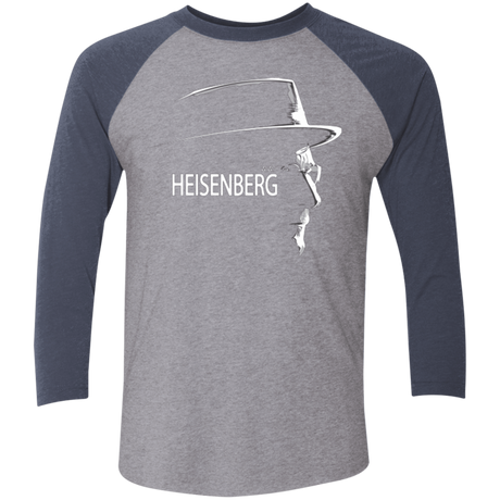 T-Shirts Premium Heather/ Vintage Navy / X-Small HEISENBERG Men's Triblend 3/4 Sleeve