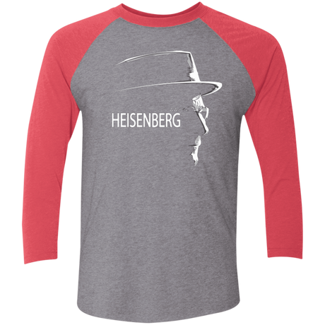T-Shirts Premium Heather/ Vintage Red / X-Small HEISENBERG Men's Triblend 3/4 Sleeve